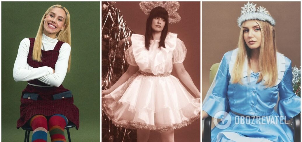 Astafieva, Kvitkova and other stars dressed up in New Year's costumes and repeated their childhood photos