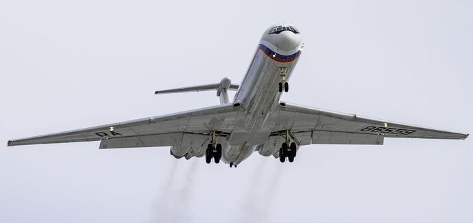 Rosyjski "samolot śmierci" został zauważony nad środkową Ukrainą, ale jest pewien niuans. Zdjęcie