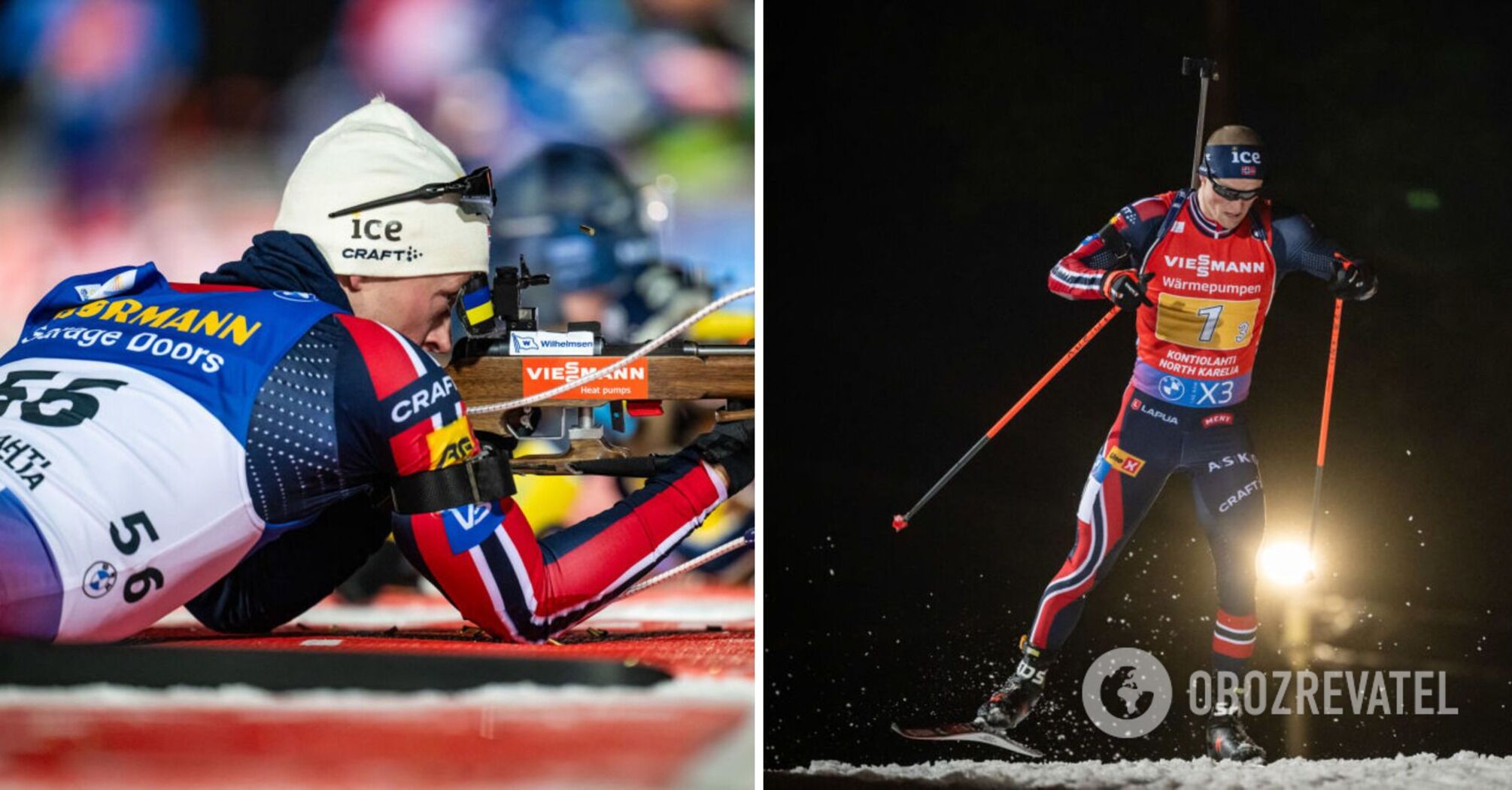 "It's terrible": the leader of the Biathlon World Cup was found with the flag of Ukraine on his equipment. The athlete expressed support for our country