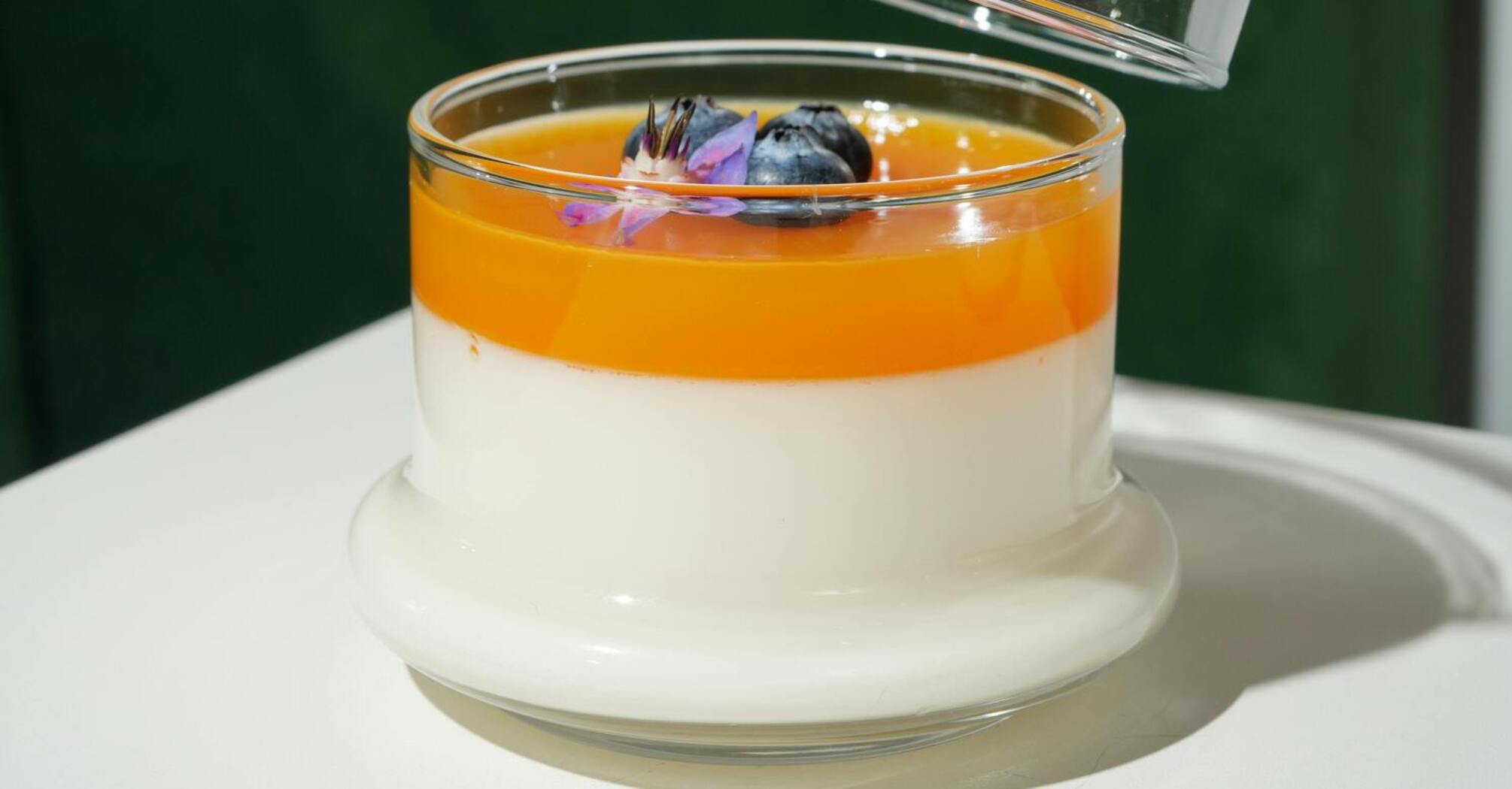 Delicious New Year's dessert with tangerines: very beautiful and atmospheric