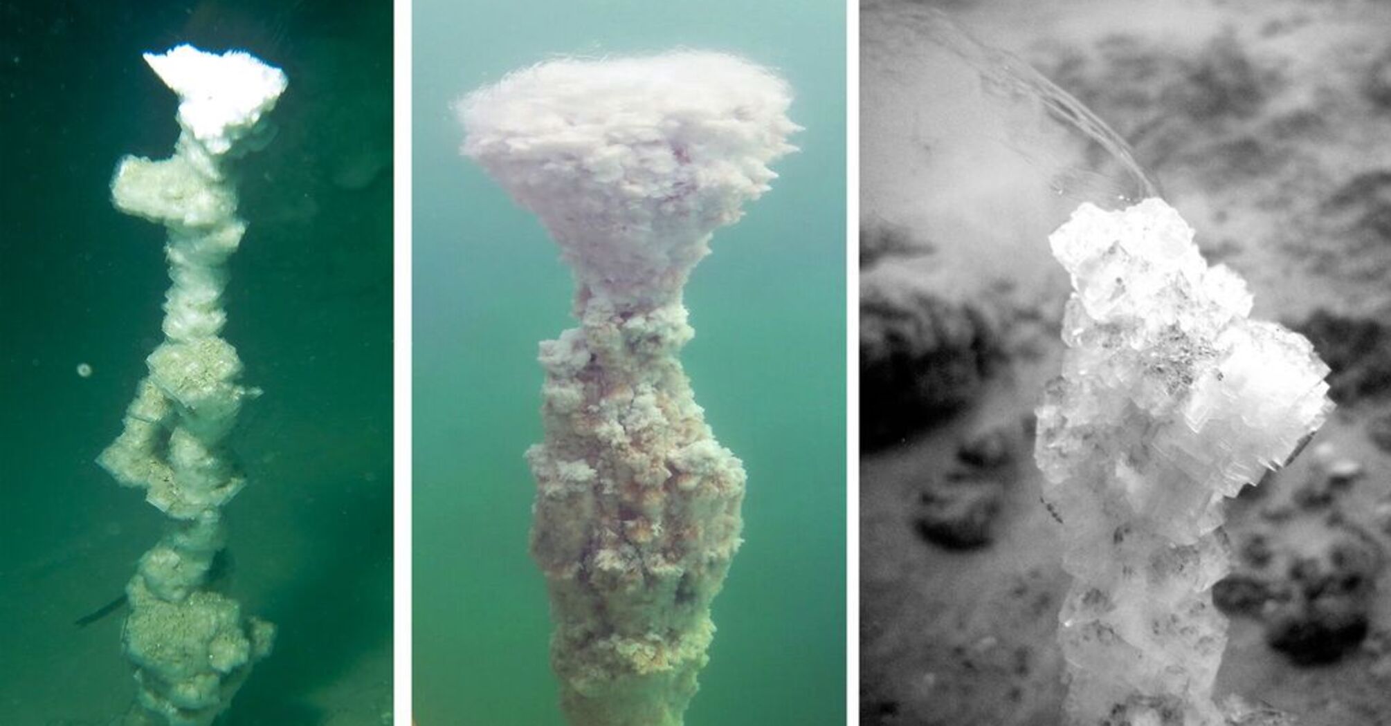 Mysterious pipes spewing shimmering liquid discovered at the bottom of the Dead Sea