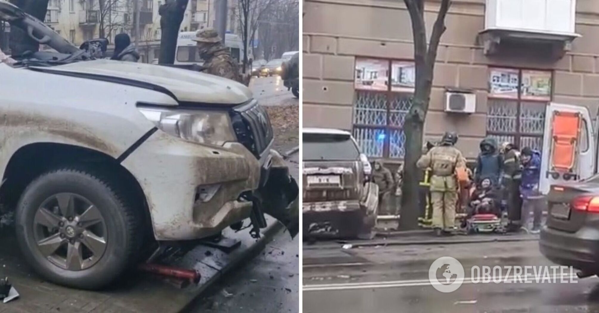 In Donetsk, the car of the former head of the Olenivka prison, where Ukrainian prisoners were killed, was blown up: he was killed and his wife's leg was blown off. Photos and videos