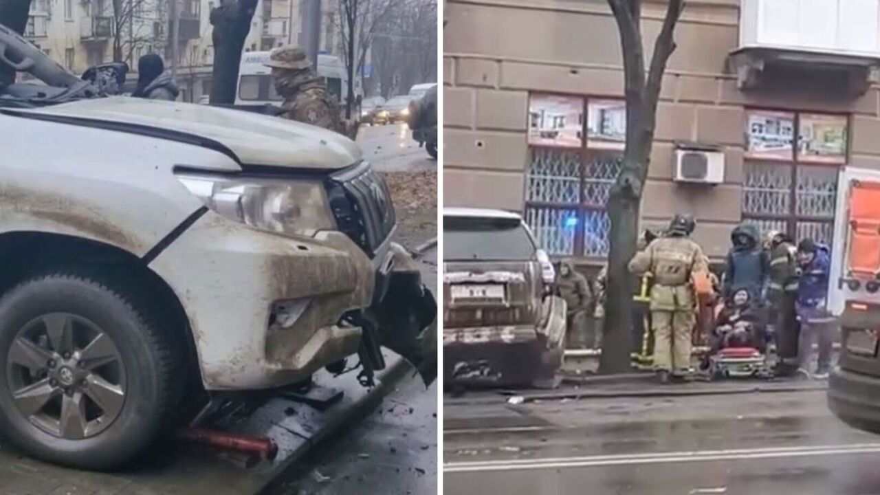 W Doniecku wysadzono w powietrze samochód byłego naczelnika więzienia w Ołeniwce, w którym zginęli ukraińscy więźniowie: zginął, a jego żonie urwało nogę. Zdjęcia i wideo
