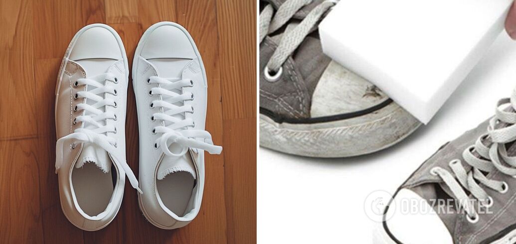 How and what to clean white sneakers and white soles - effective ...