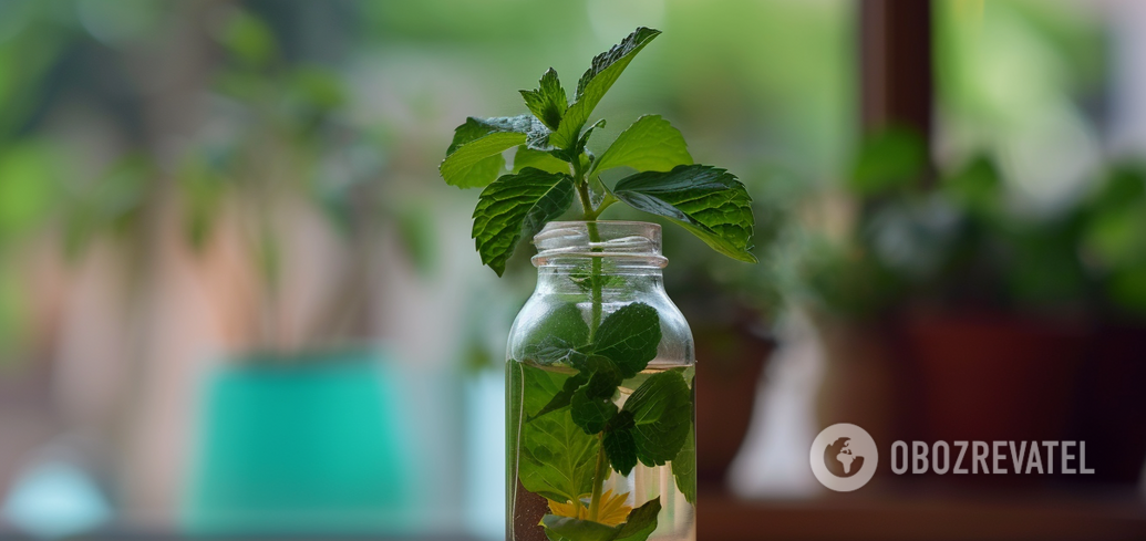 How to grow fragrant mint in bottles at home: an easy and aesthetic method