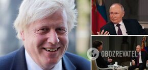 Boris Johnson o wywiadzie Putina z Carlsonem: To było jak scenariusz Hitlera