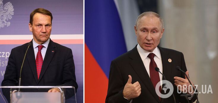 Putin can level Ukraine to the ground, he cannot win, - Polish Foreign Minister Sikorski