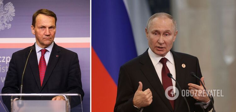 Putin can level Ukraine to the ground, he cannot win, - Polish Foreign Minister Sikorski