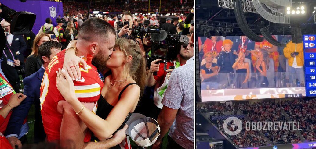 Kissed her lover passionately and drank a glass of beer in one gulp: Taylor Swift at Super Bowl 2024 delighted fans with her behavior