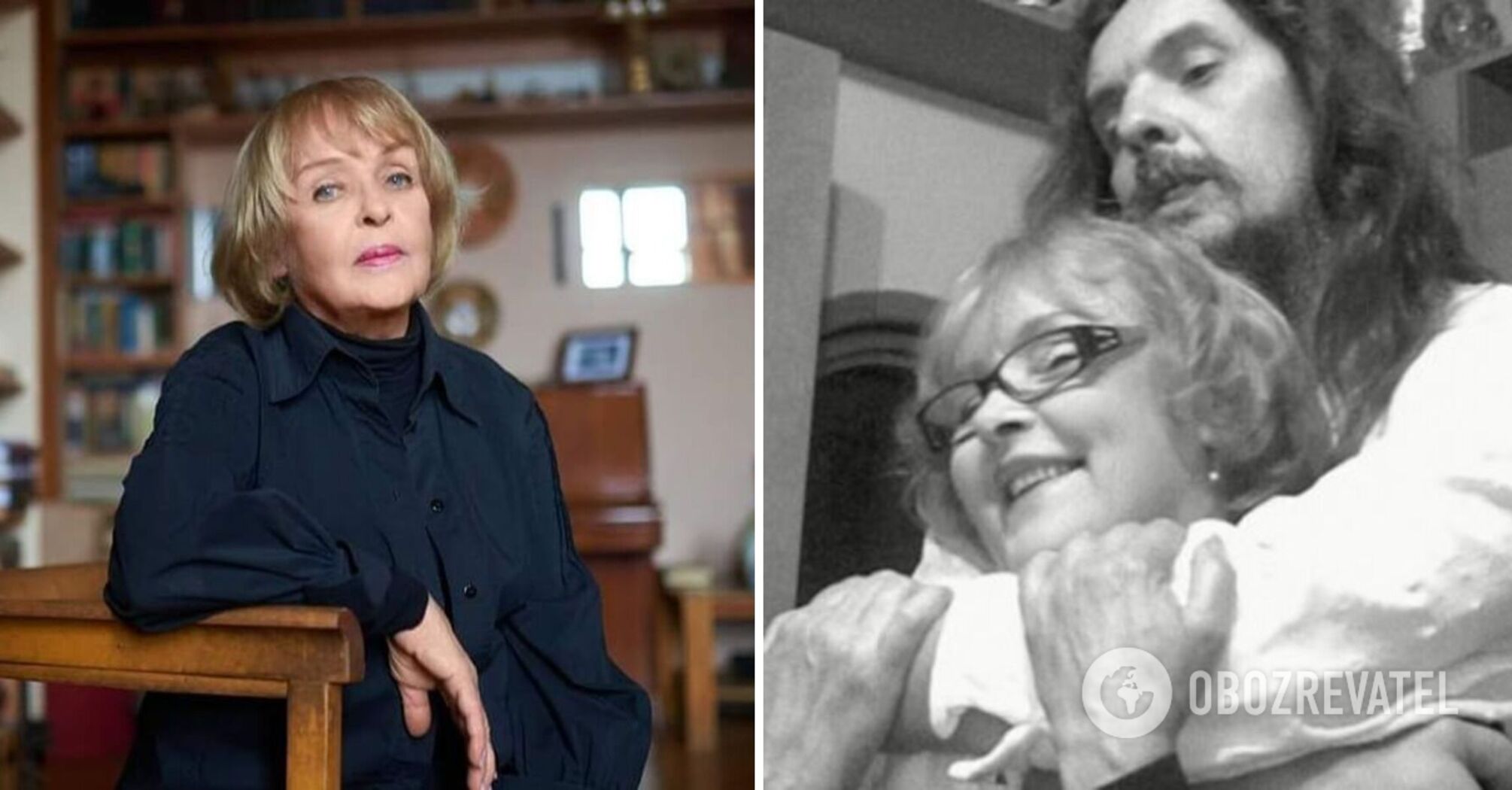 Ada Rogovtseva touched with a photo of her son who died of cancer at 49