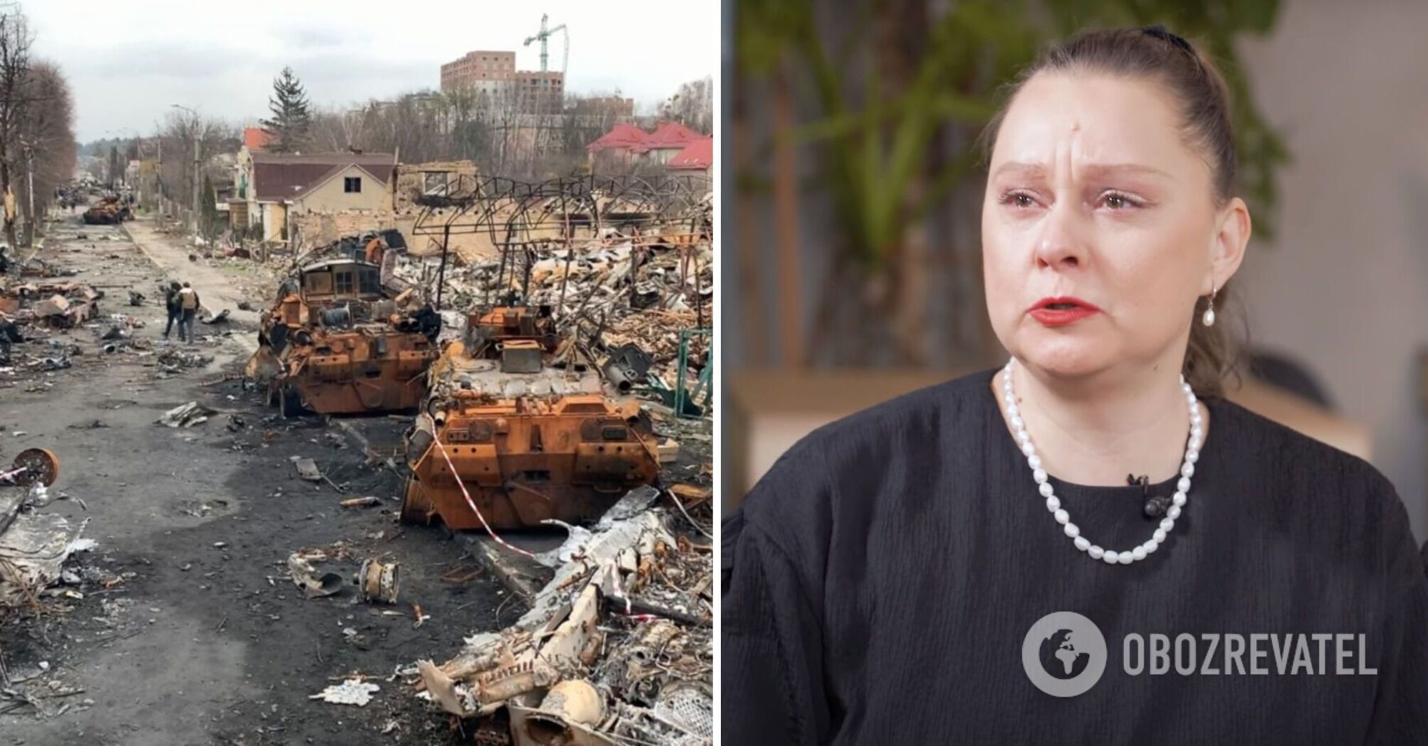 "Bucha is staged": Ukrainian actress Vitalina Bibliv burst into tears as she talks about her family in Russia and her aunt and uncle under occupation