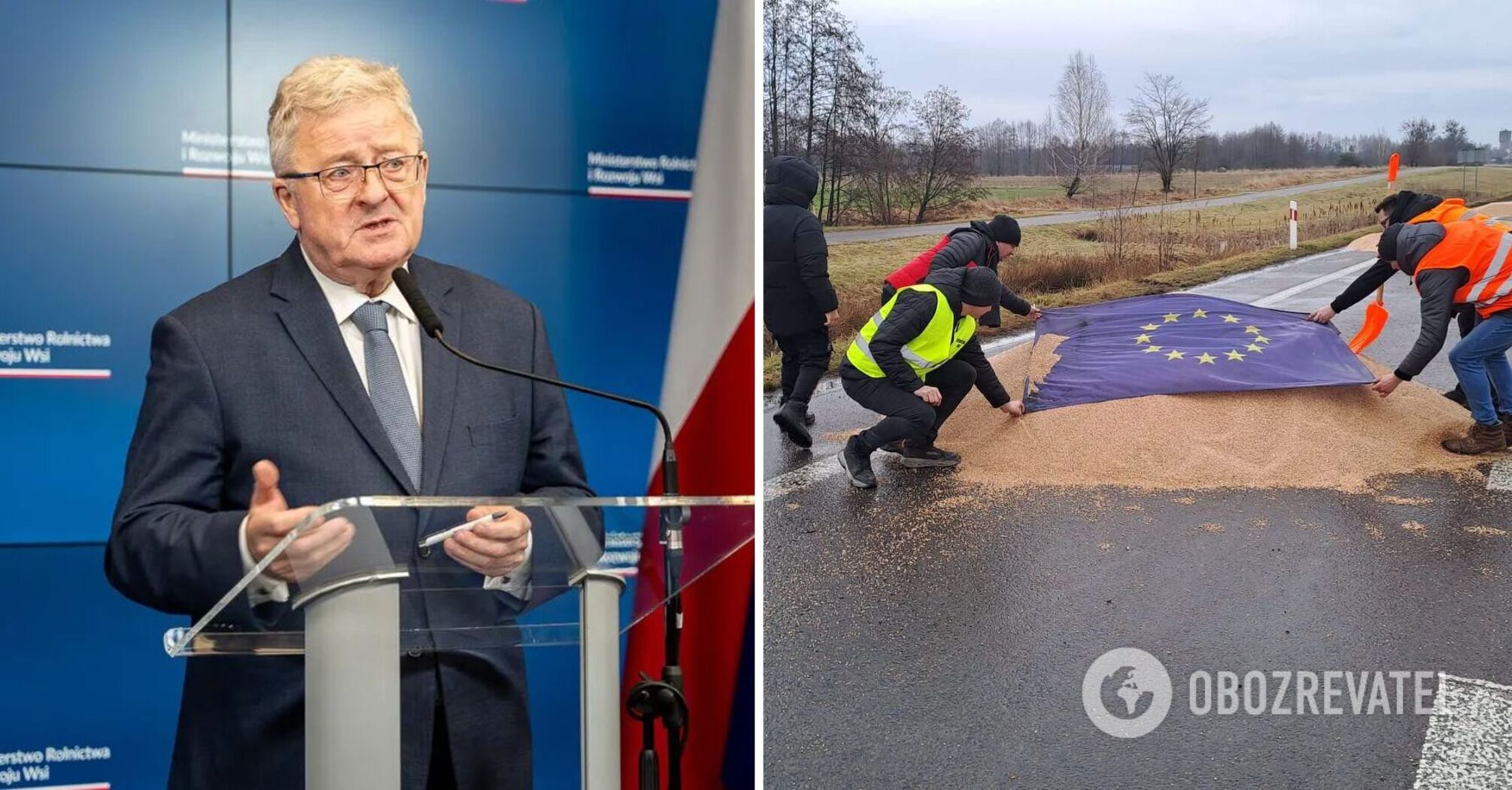 Grain scandal at the border: Polish minister apologizes for farmers and accuses Ukrainians of "emotionality"