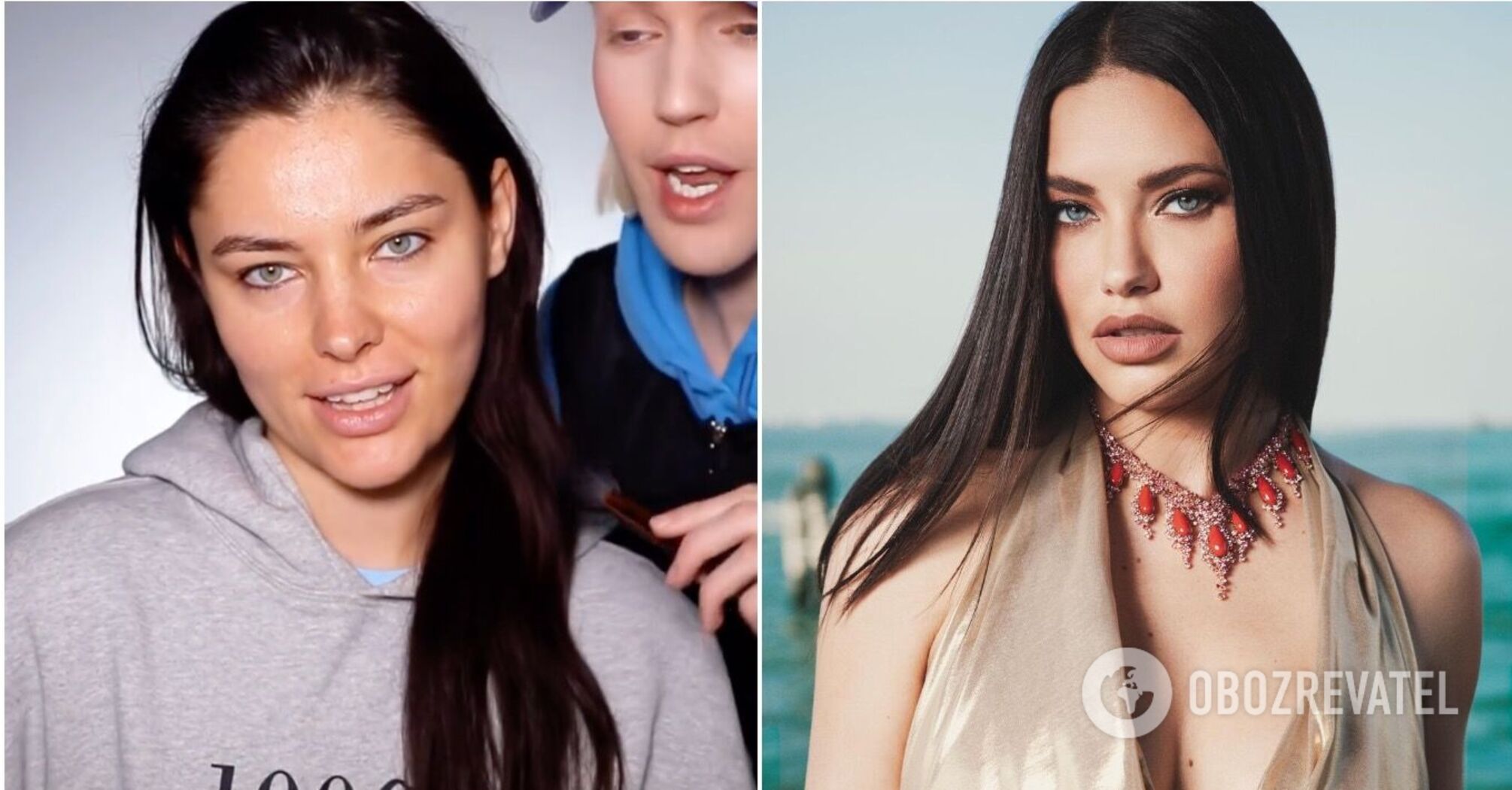 "Miss Ukraine Universe 2023 without makeup struck an incredible resemblance to supermodel Adriana Lima. Photo.