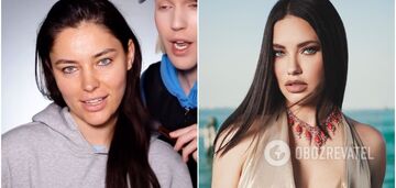 "Miss Ukraine Universe 2023 without makeup struck an incredible resemblance to supermodel Adriana Lima. Photo.