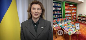 Olive blouse and bird brooch: Olena Zelenska addressed the residents of Canada in a new look
