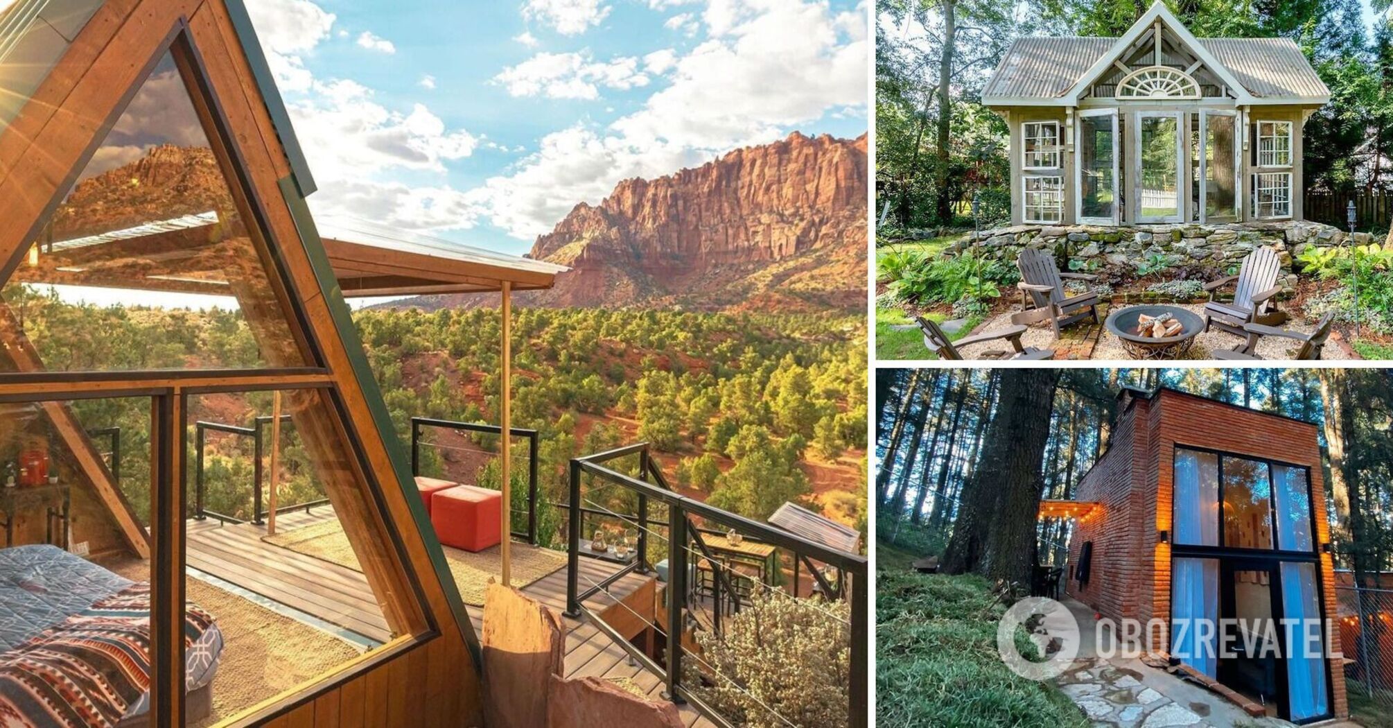 The most popular houses on the Airbnb Instagram page are named