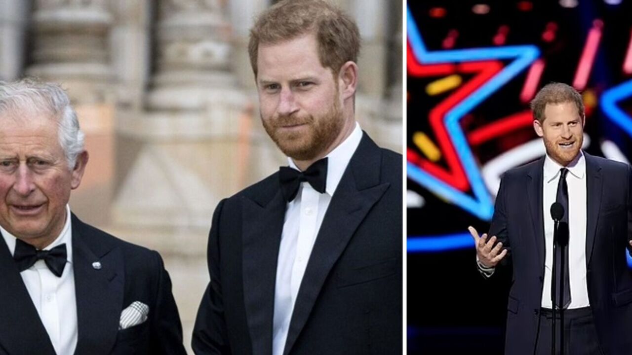 Prince Harry did not mention his father Charles III, who has cancer, during a speech in Las Vegas