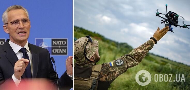 Kraje NATO planują dostarczyć Ukrainie milion dronów: Stoltenberg podaje szczegóły