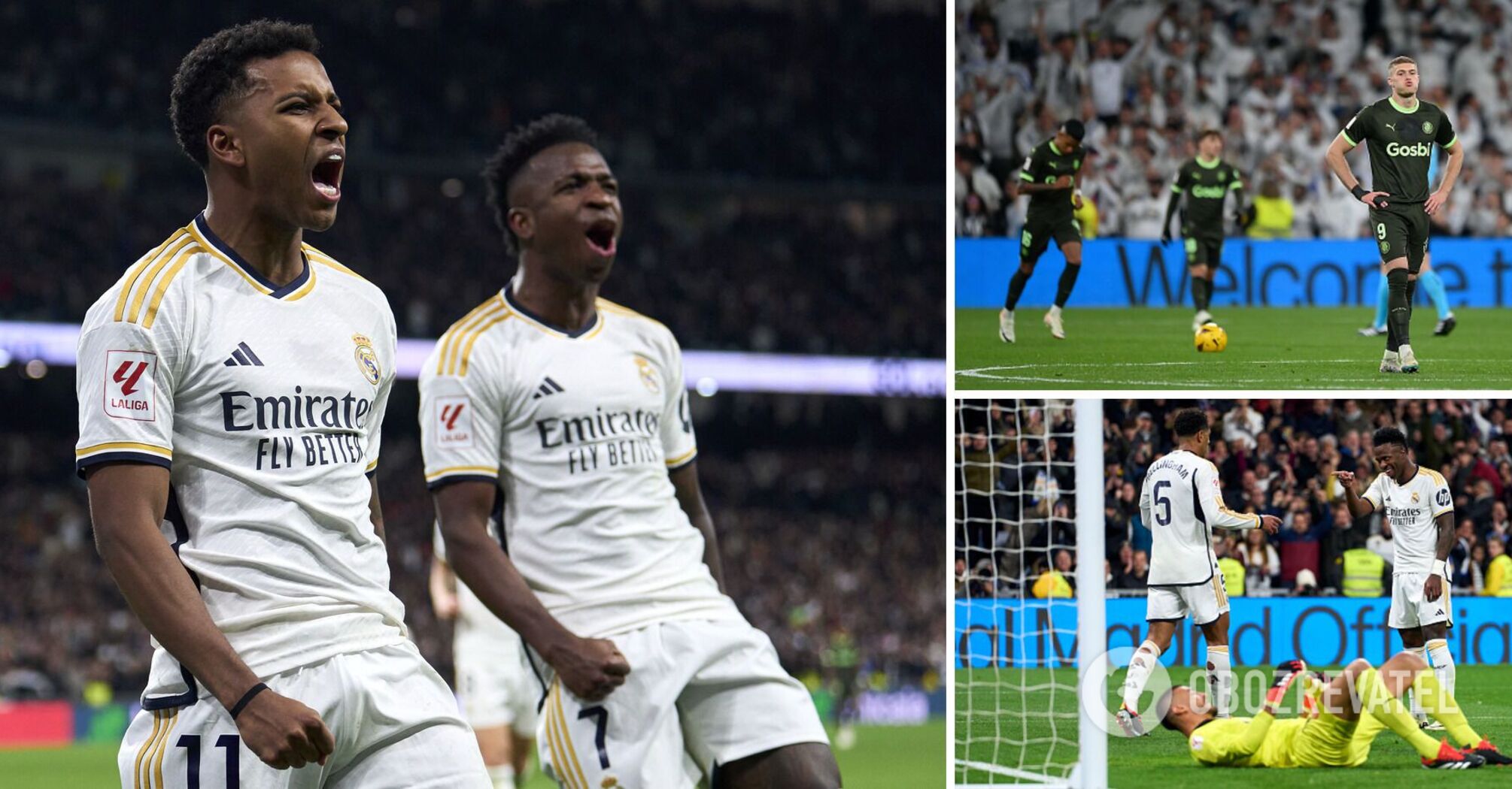 "Real Madrid defeated Ukrainian Girona in the central match of the Spanish championship. Video.