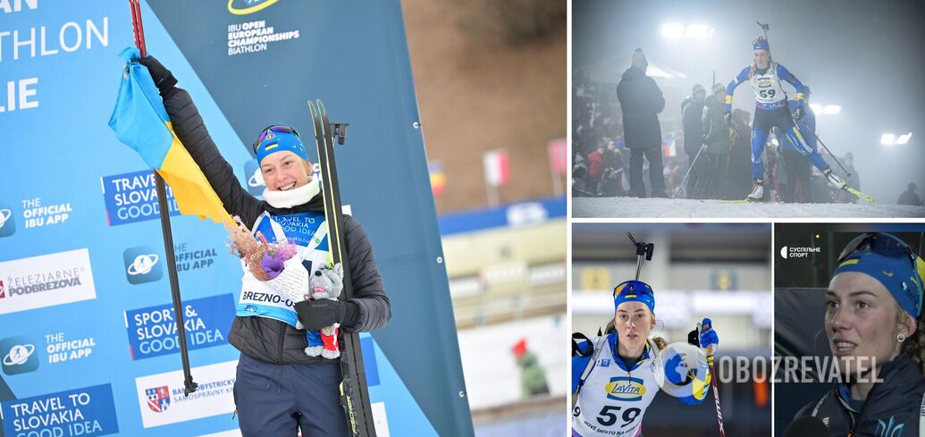 'F*ck, we have to keep the pace'. A Ukrainian woman sets a record at the Biathlon World Championships and can't contain her emotions on air. Video