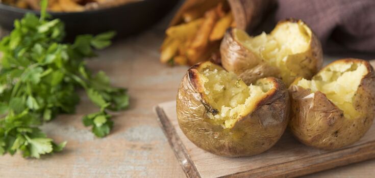 Pressed potatoes with Dor Blue cheese: a unique taste of a familiar dish