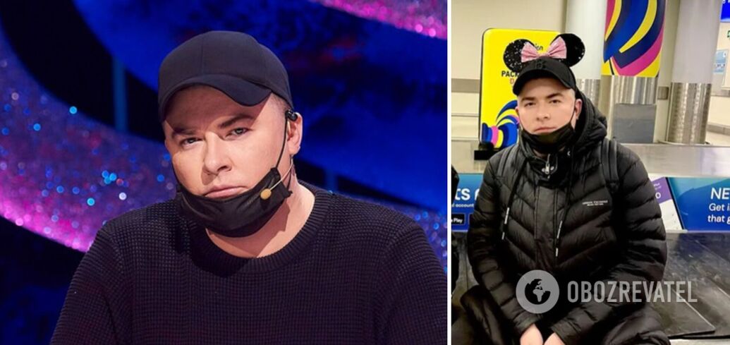 It has to do with the war. Andriy Danylko explains why he always wears a black mask on his chin