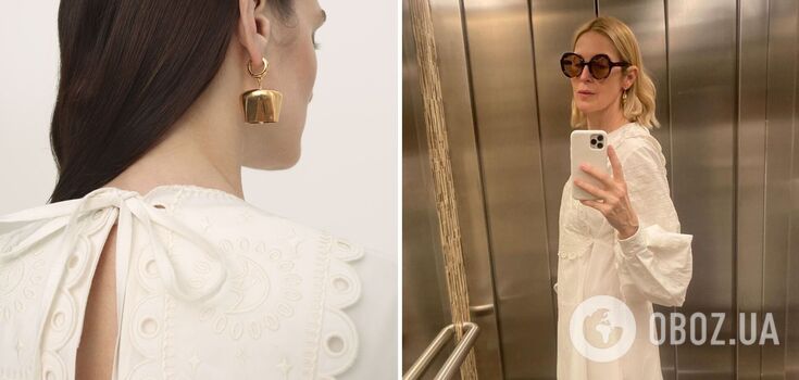 The star of the TV series "Melrose Place" appeared in public in a white embroidered dress for 14 thousand hryvnias. Photo.