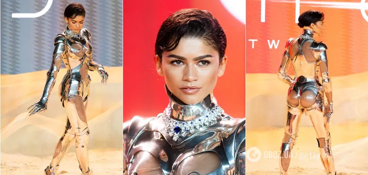 Zendaya w przezroczystym kombinezonie z kolekcji Muglera z 1995 roku zaszokowała publiczność na premierze drugiej części Diuny