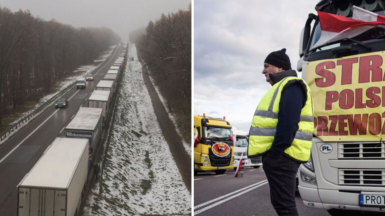 Poles block the border of Ukraine
