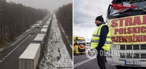 Poles block the border of Ukraine