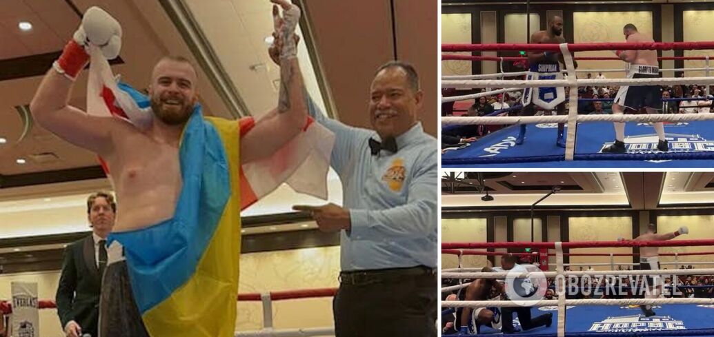 The undefeated Ukrainian heavyweight won the fight by knockout in the first round. Video.