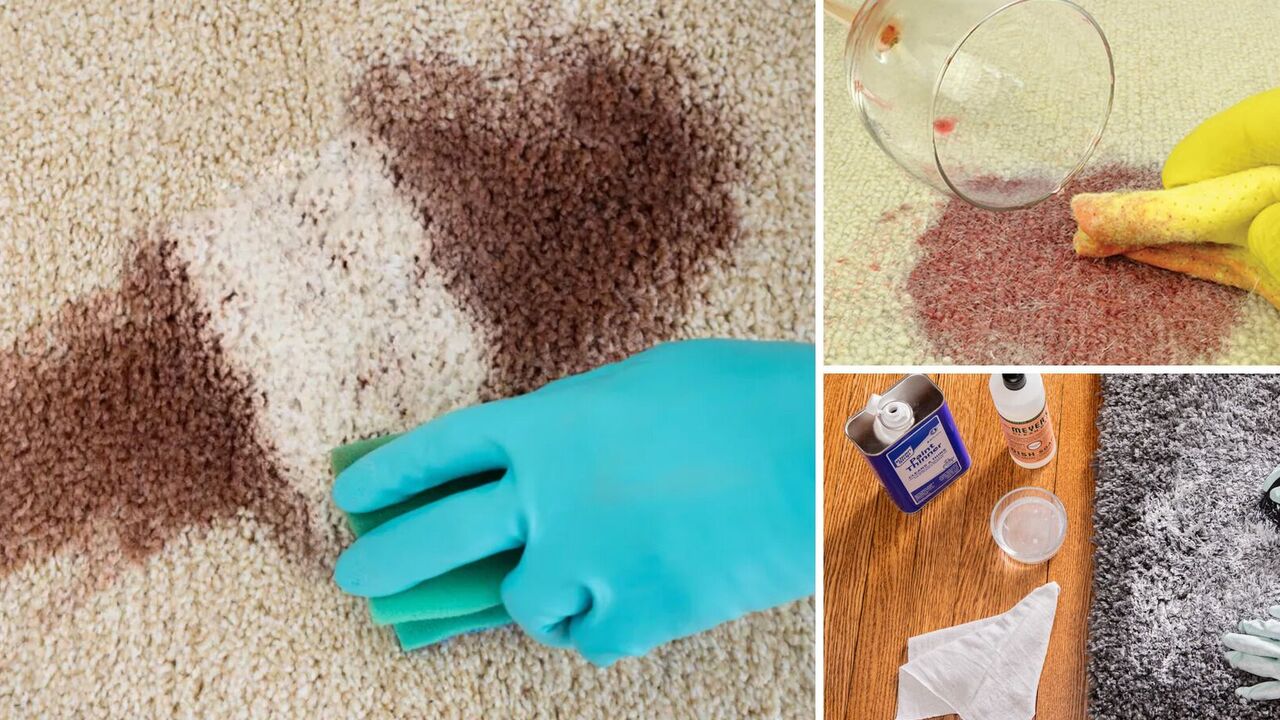 Jak usunąć plamy z dywanu w domu: niedrogie porady DIY