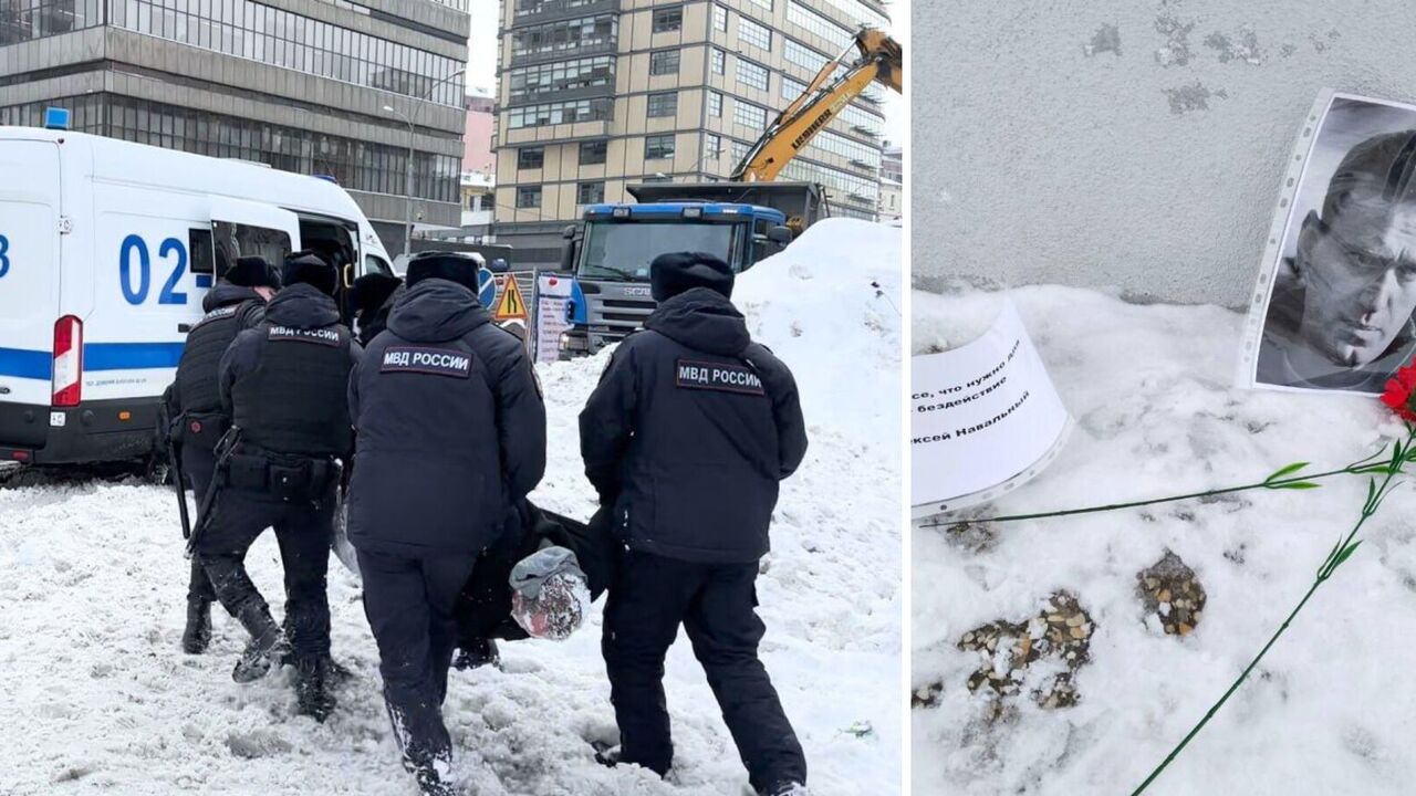 W Rosji około 300 osób przyszło złożyć kwiaty ku pamięci Nawalnego, tylko po to, by zostać zatrzymanym przez policję. Zdjęcia i wideo