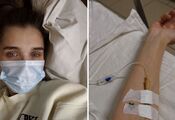 "Darkness in my eyes, sand in my mouth, I have already lost 3 kg." Sasha Bo was admitted to the hospital and showed up under a drip