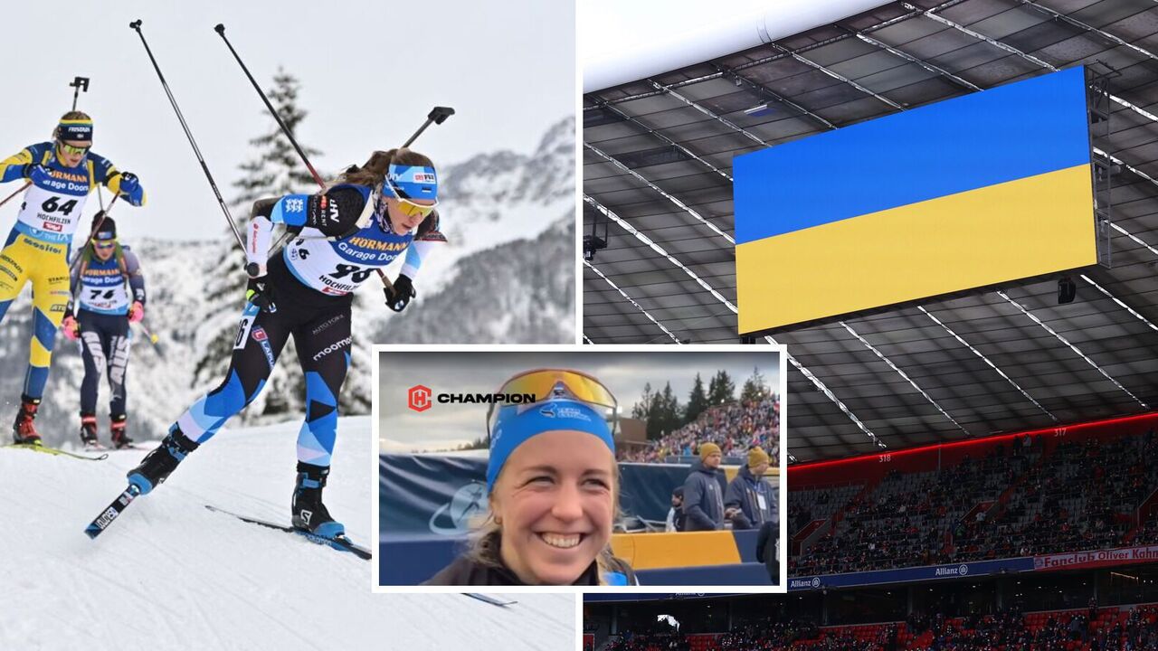 The Estonian biathlete ended the World Championships with the phrase "Glory to Ukraine". Video