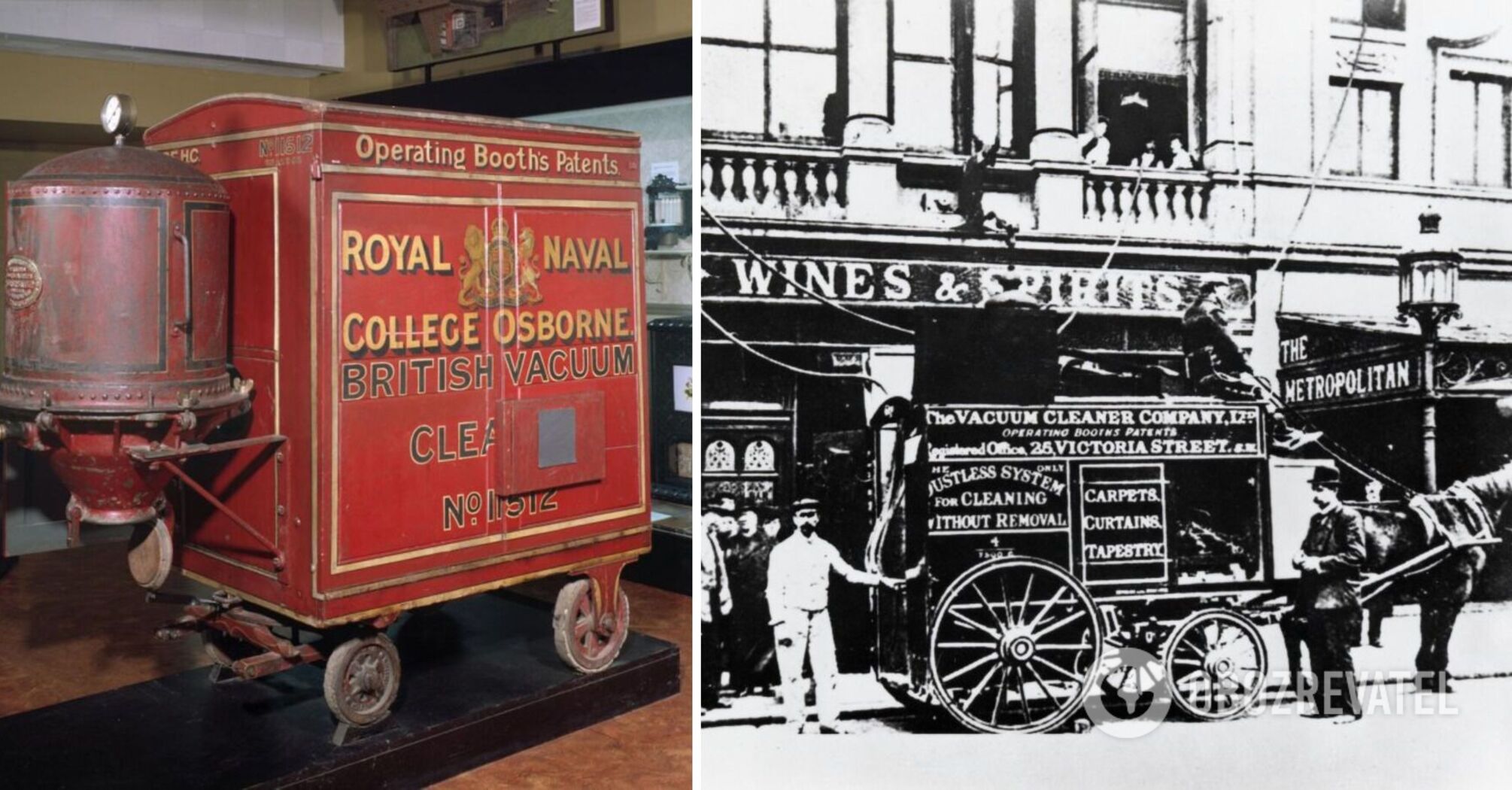 Carried by horses: what the first ever vacuum cleaner looked like, the sounds of which made the whole street shudder, and why its developer was imprisoned. Photo.