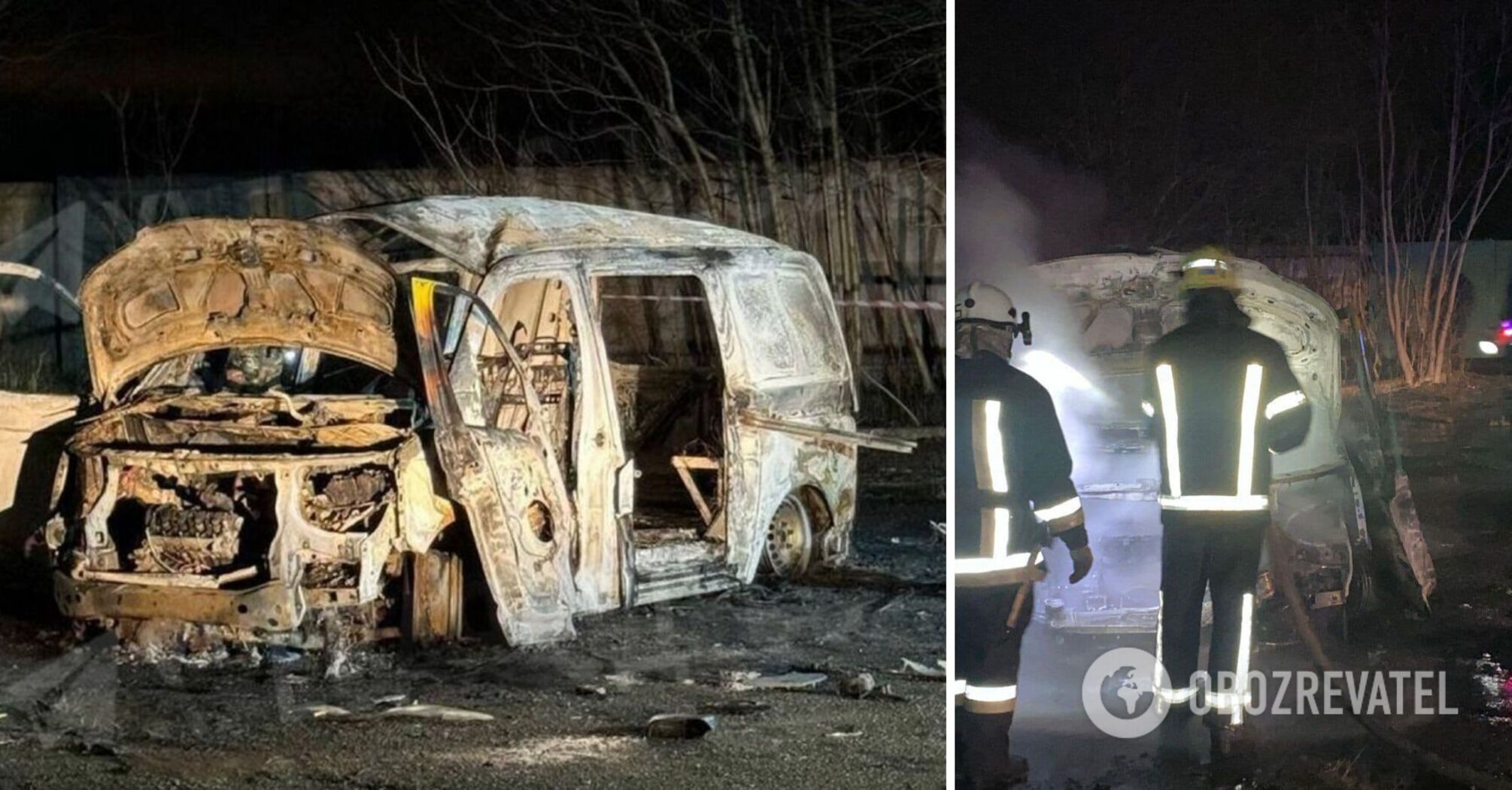 Ukrainian Volunteer Army car explodes in Odesa region: police suspect attempted murder. Photo