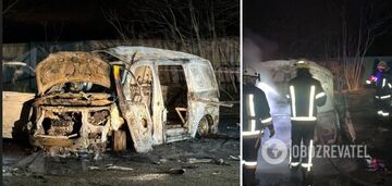 Ukrainian Volunteer Army car explodes in Odesa region: police suspect attempted murder. Photo