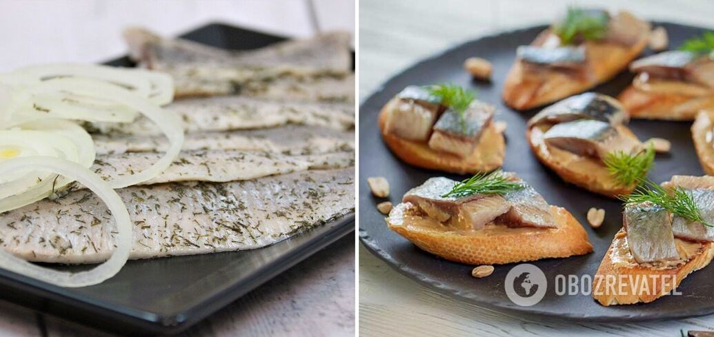 Herring dishes