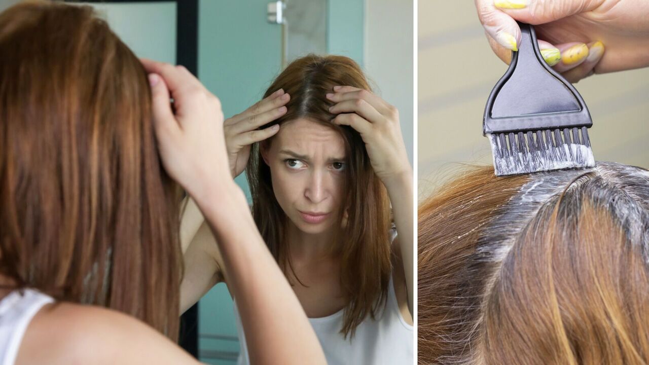 How to hide gray hair without dyes: a life hack that will take only 20 minutes