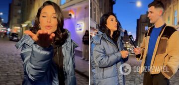 'Simple, pleasant and normal lips'. Zlata Ognjevic in a 1400 UAH jacket with the symbol of the destroyed Moscow became the star of the network