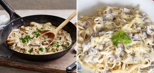 Hearty mushroom gravy for potatoes, porridge and pasta: the recipe