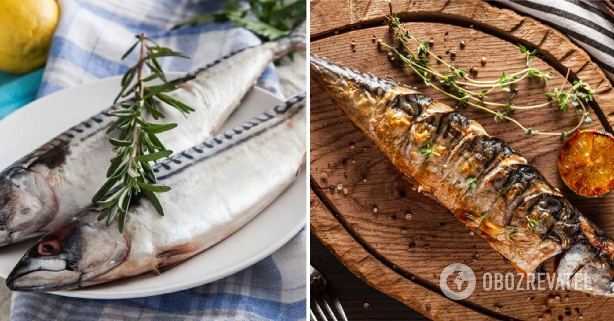 Baked mackerel