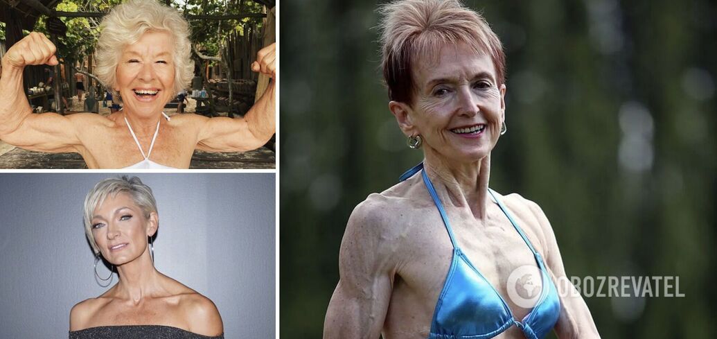 Sporty grandmothers are popular on the Internet