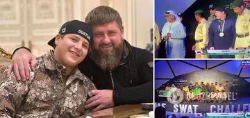 Kadyrov's son won a medal at the tournament while watching from the stands. Ramzan was outraged by the judging. Video.