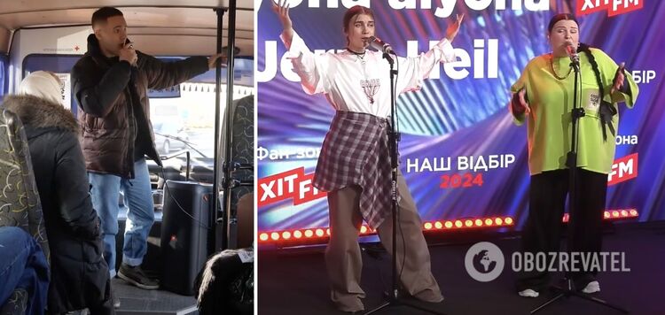Here's how the participants of the national selection are promoting themselves before the final: Yaktak sings on the bus, and Melovin "drowns" Jerry Heil and alyona alyona