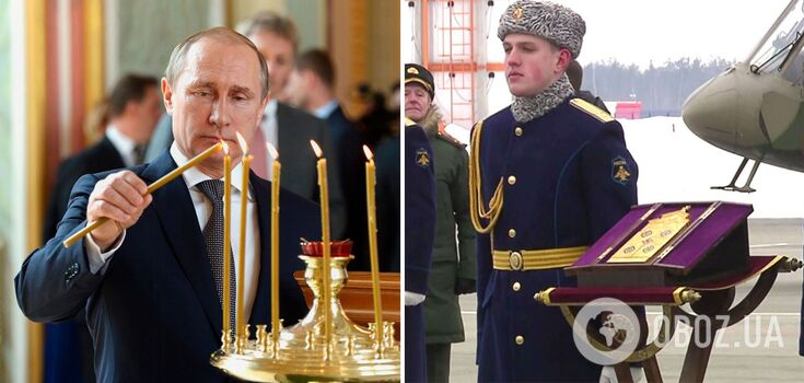 "Can it fly?" Putin presents icon to Russian military aviation command after seven planes lost in a week: the web explodes with jokes
