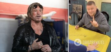Mickey Rourke pokazał wideo z Załużnym i wezwał wszystkich do przekazania darowizny na rzecz Ukrainy