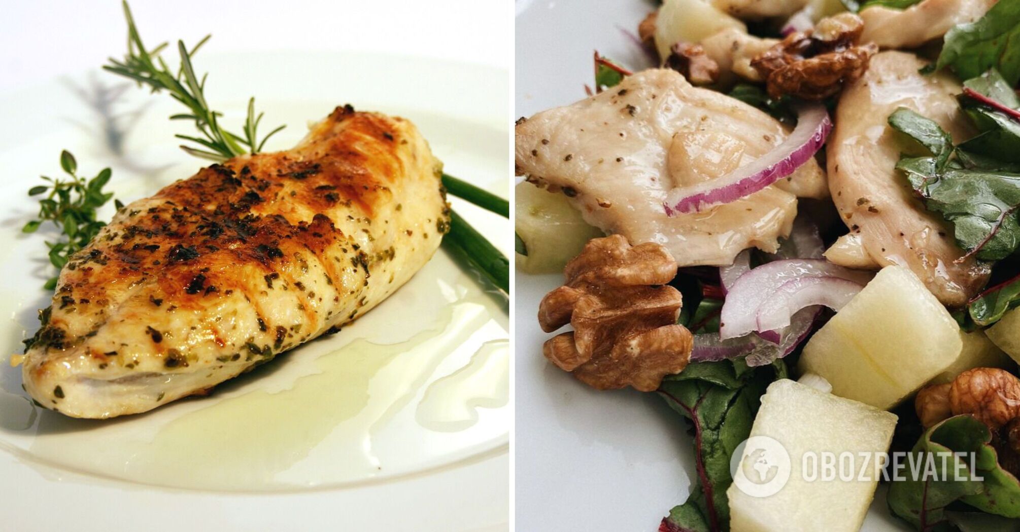 Hearty salad with melon and meat