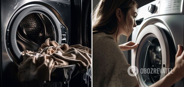 How long wet laundry can be left in the washing machine and what are the consequences
